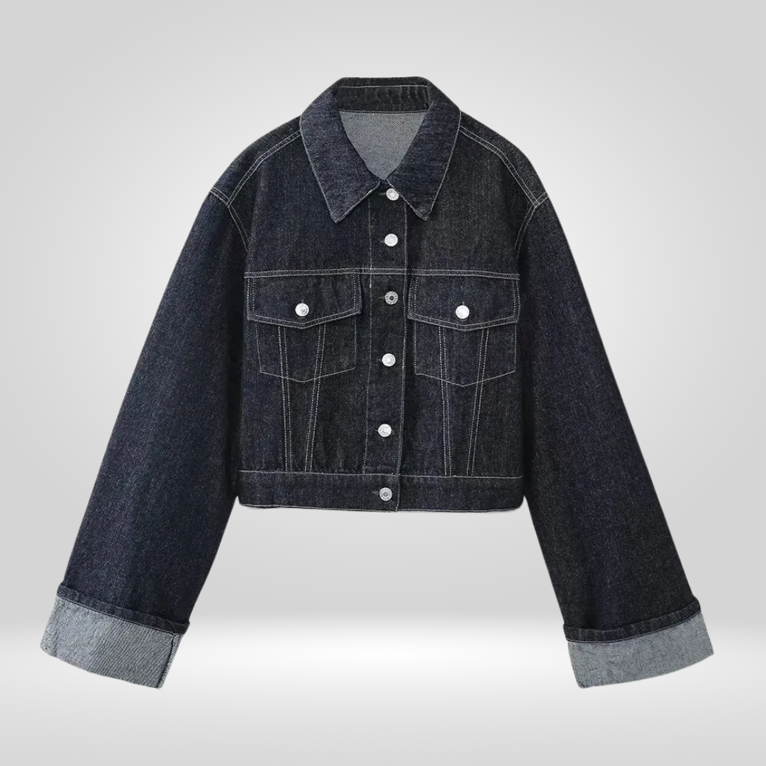 Woman Black Denim Jacket