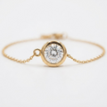 Solitaire Zirconia Chain Bracelet | Stainless Steel Jewelry