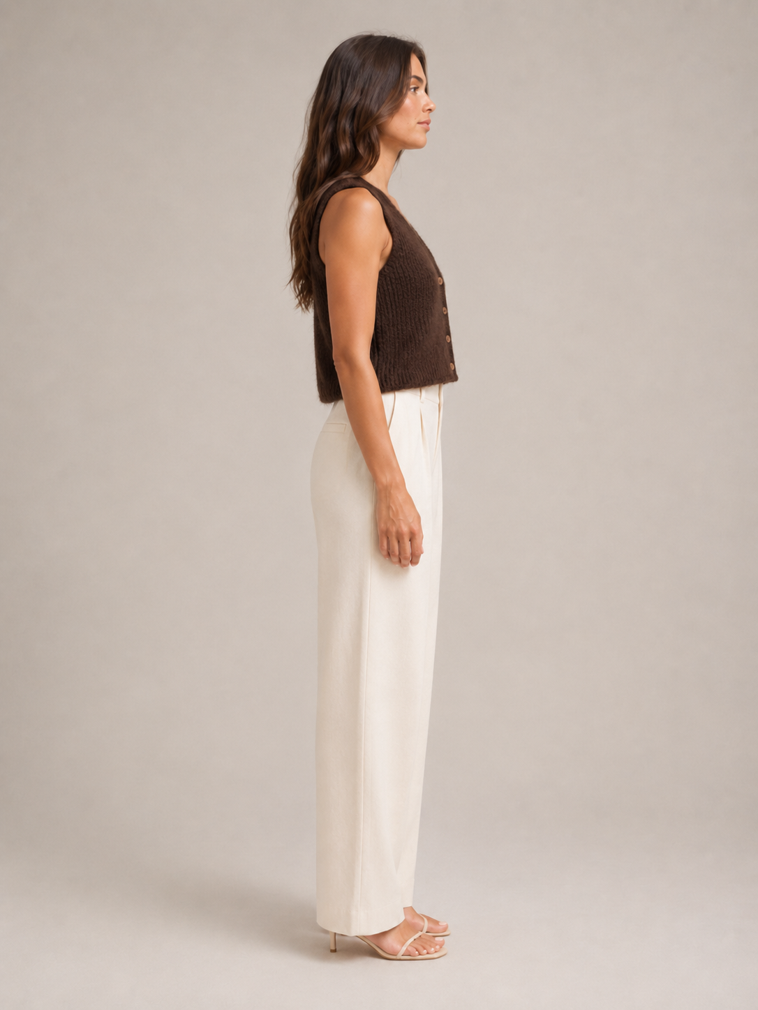 Knitted waistcoat casual styling