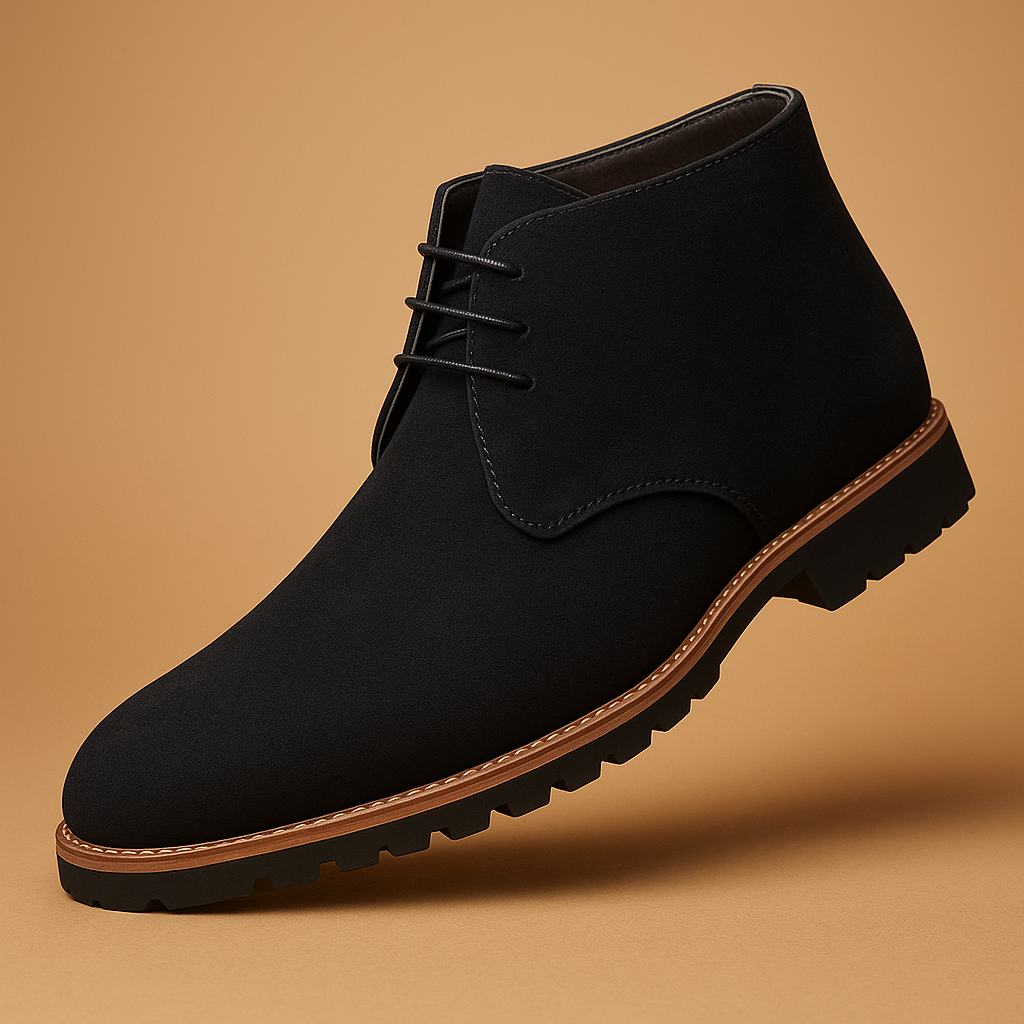 Men's classic business shoes front view