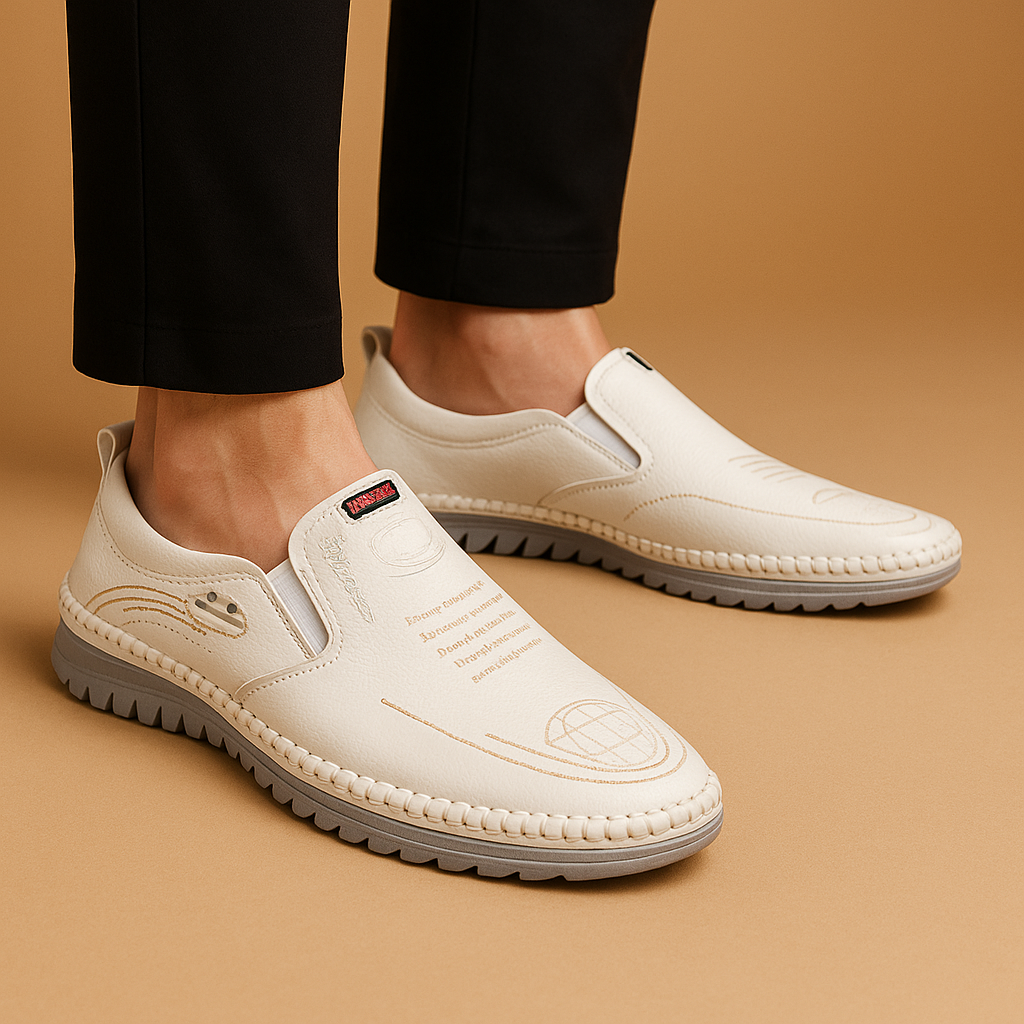 Men's slip-on shoe sole detail