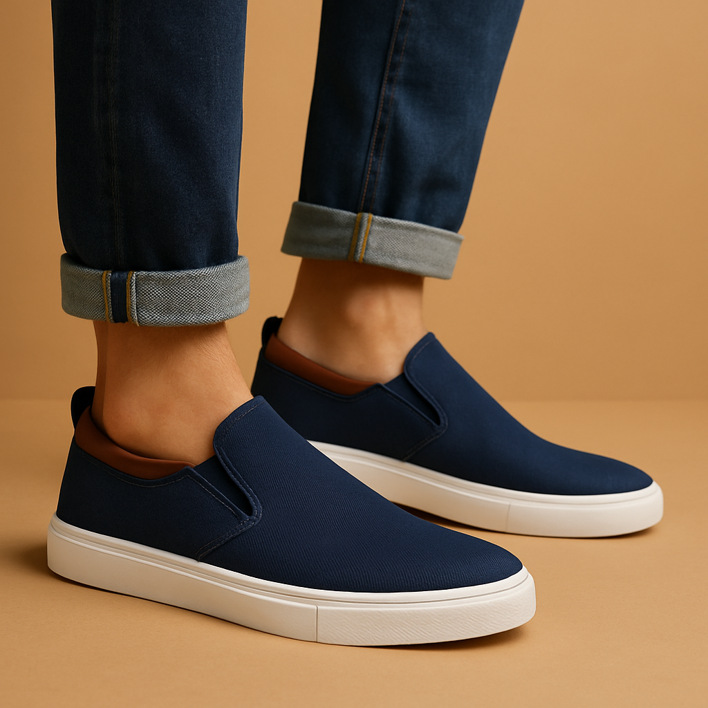 Men's loafers cushioned insole detail