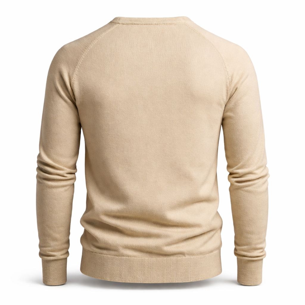 Cable knit jumper side view
