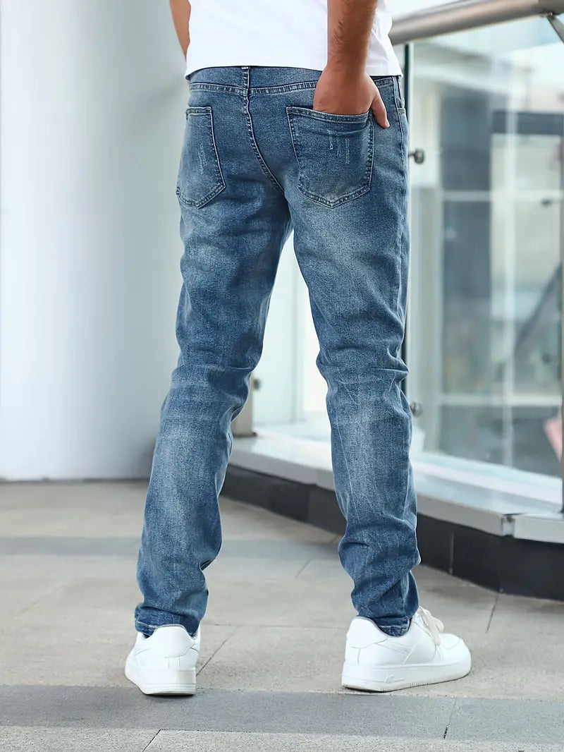Men's denim jeans styled outfit