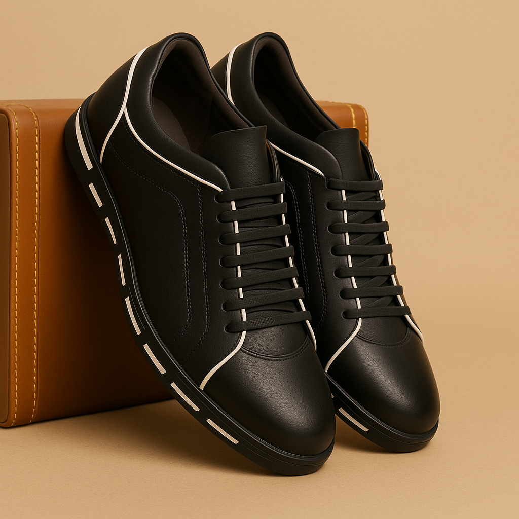 Men's lace-up shoes side view