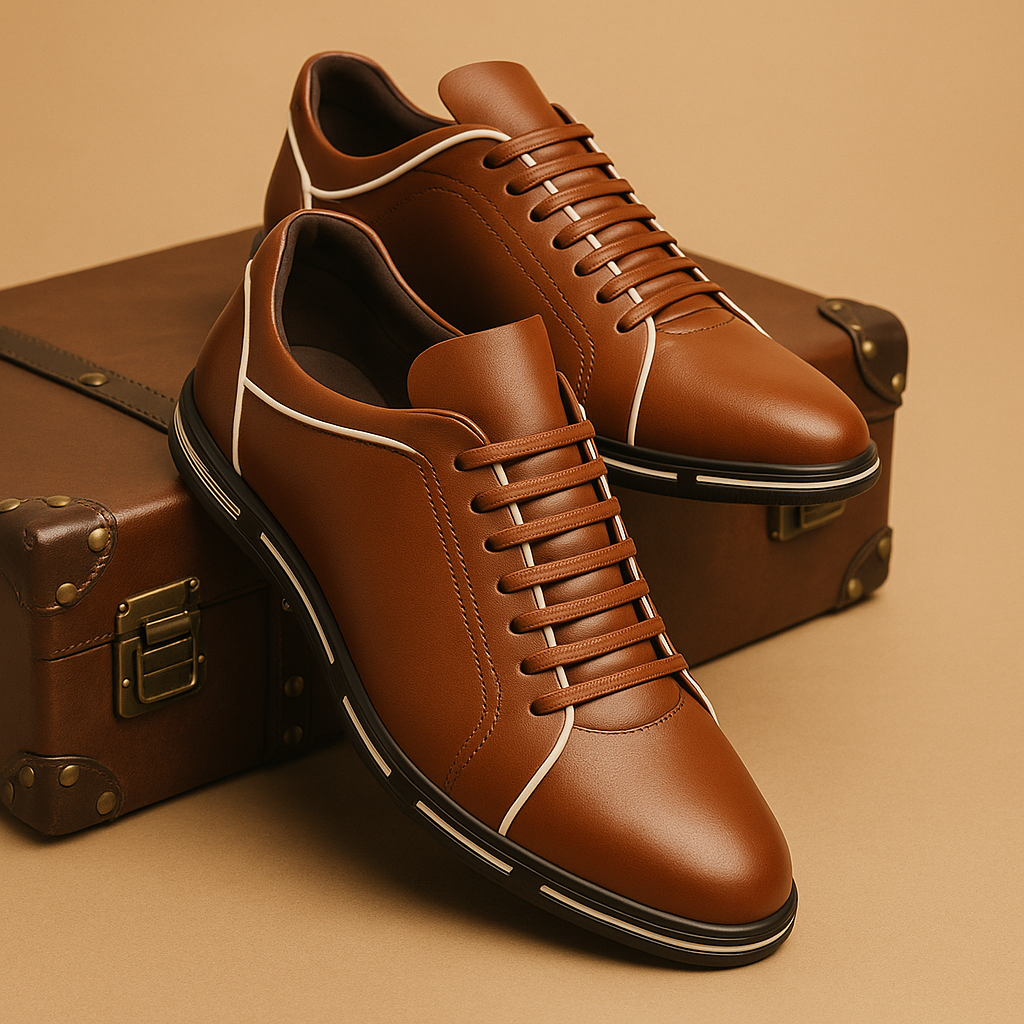 Men's lace-up shoes sole detail