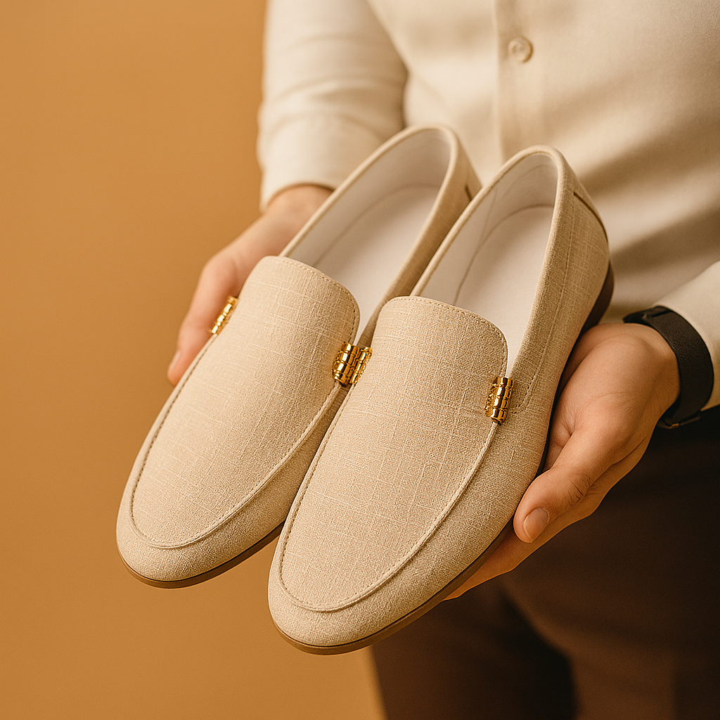 Men's casual slip-on loafer side view