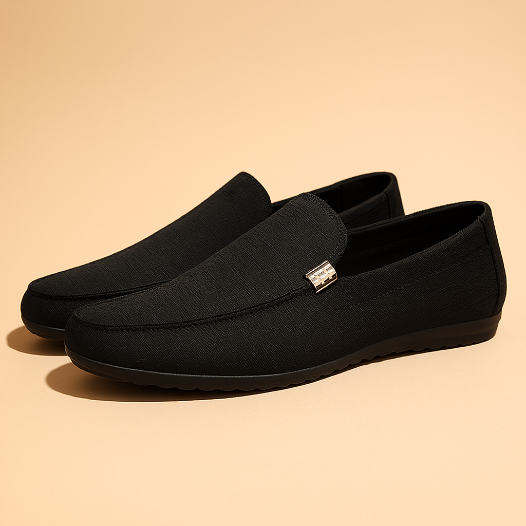 Men's casual slip-on loafer top view
