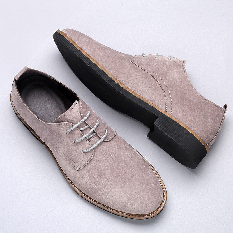 Men's suede-touch Oxford shoe side profile