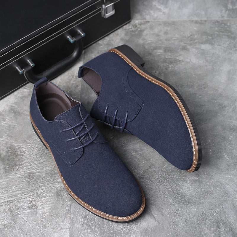 Men's suede-touch Oxford shoe colour options