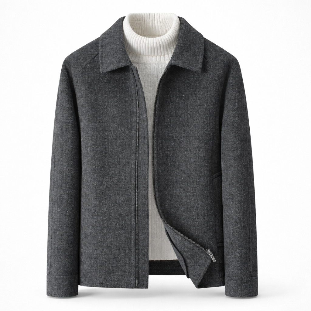 Full length view of wool-blend coat