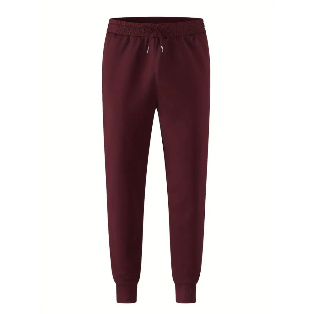 Men's jogger sweatpants ribbed cuff detail