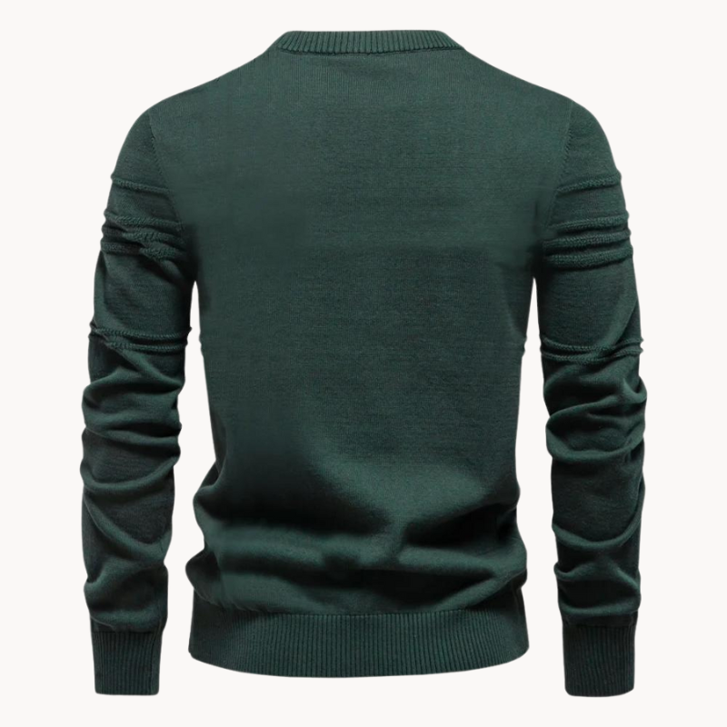Men's jumper sleeve and cuff detail
