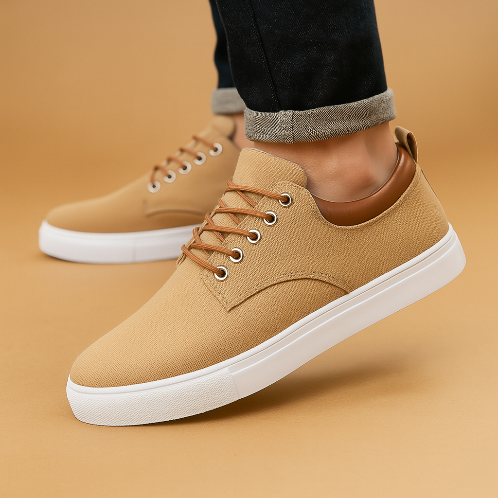 Men's slip-on shoes back view