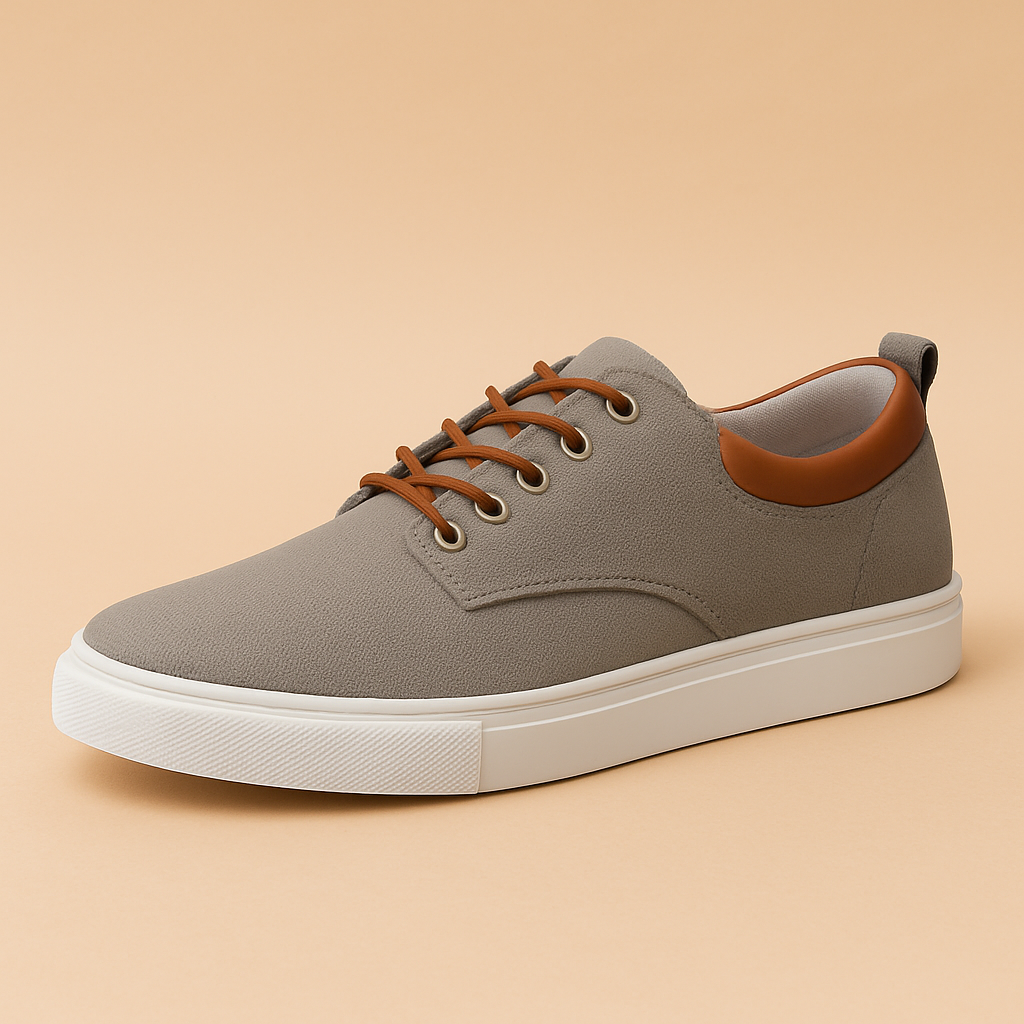 Men's slip-on shoes pair angled view