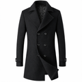 Double-breasted overcoat front view