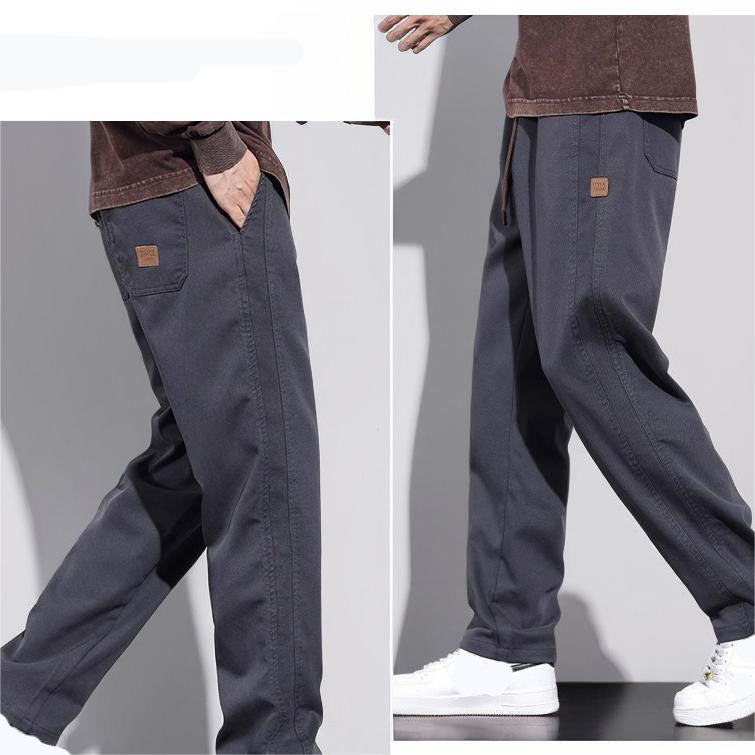 Men's trousers styled with casual outfit