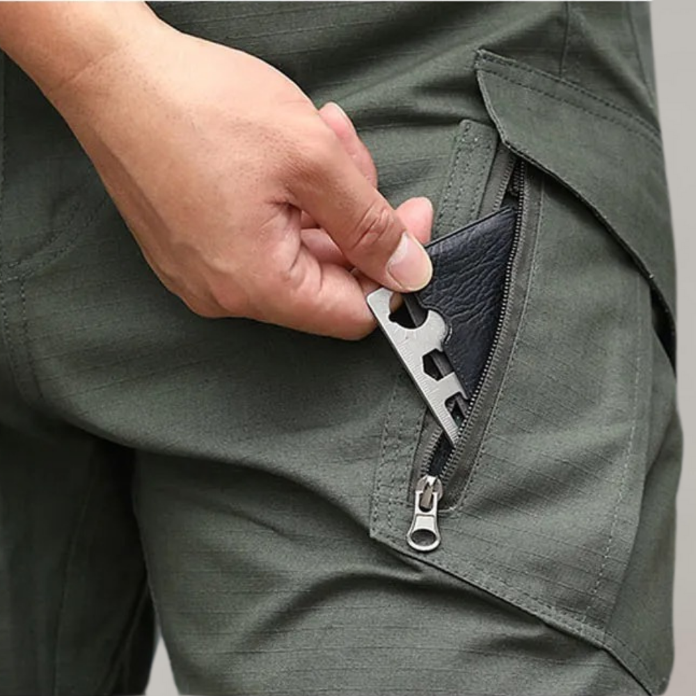 Men's cargo trousers back view
