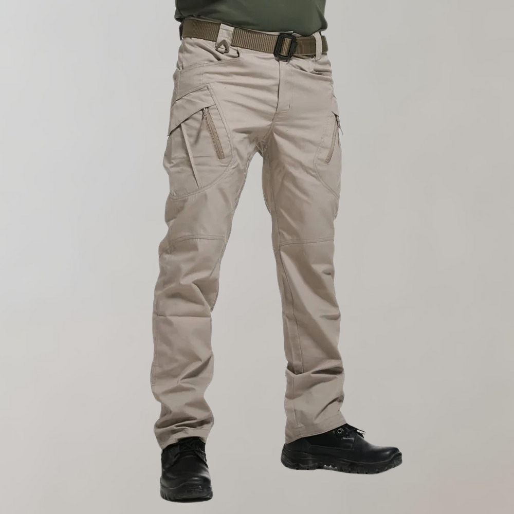 Men's cargo trousers full length view