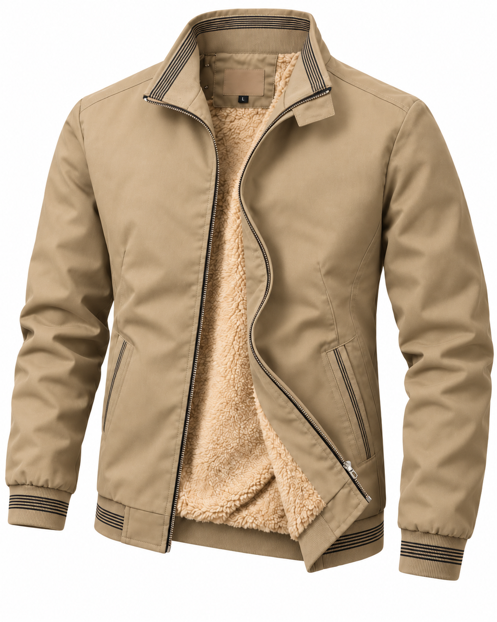 Men's jacket shown in different colour options