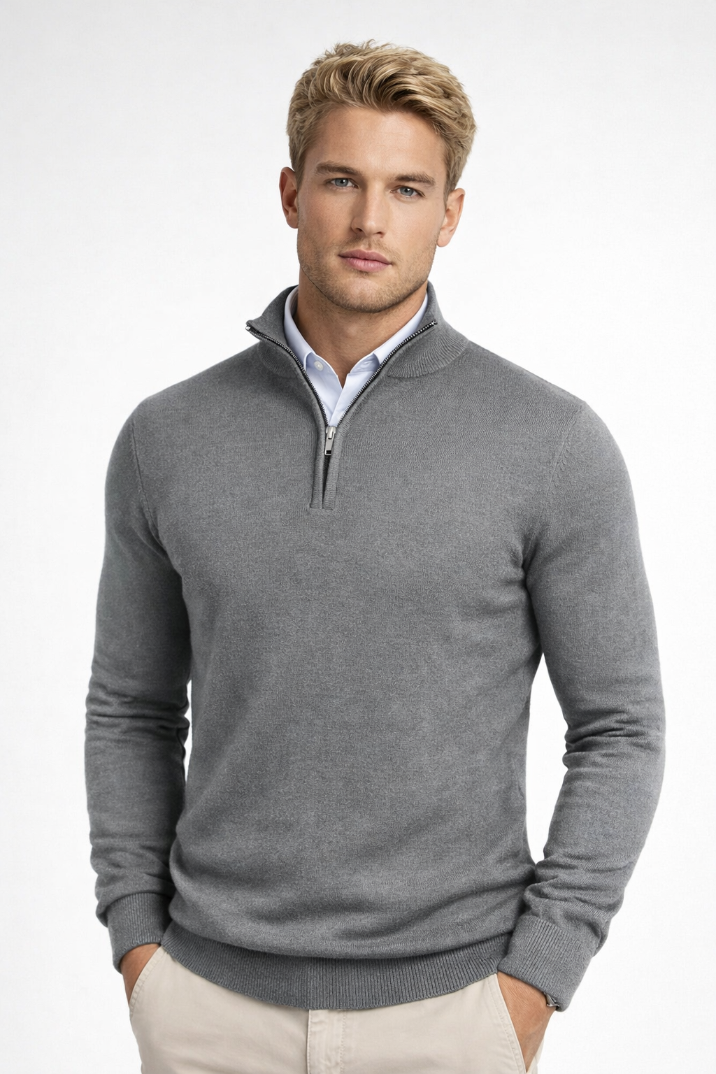 Knitted jumper back view
