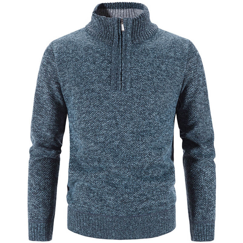 Grey fleece jumper side view