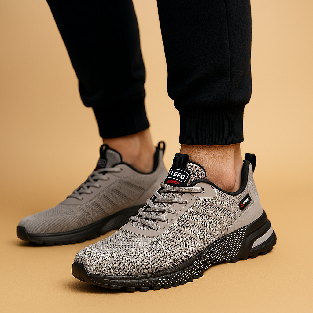 Close-up of trainer sole and grip
