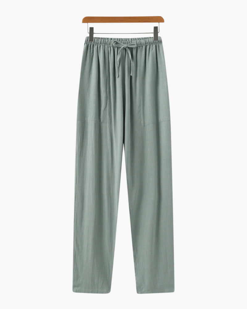Men's linen trousers casual styling