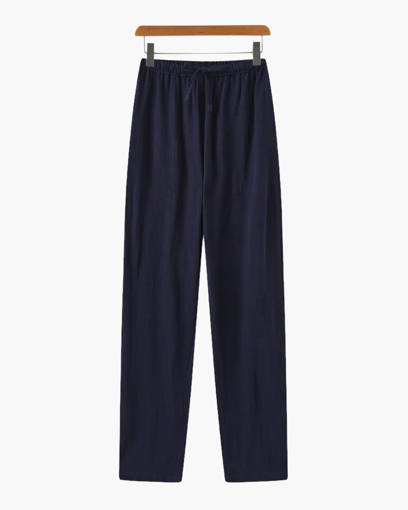 Men's linen trousers styled outfit