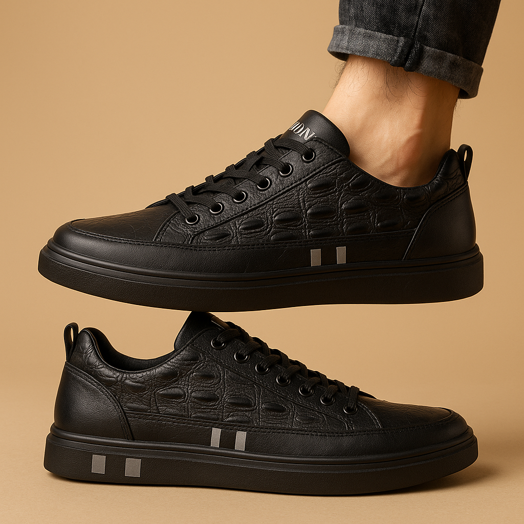 White men's trainers side view