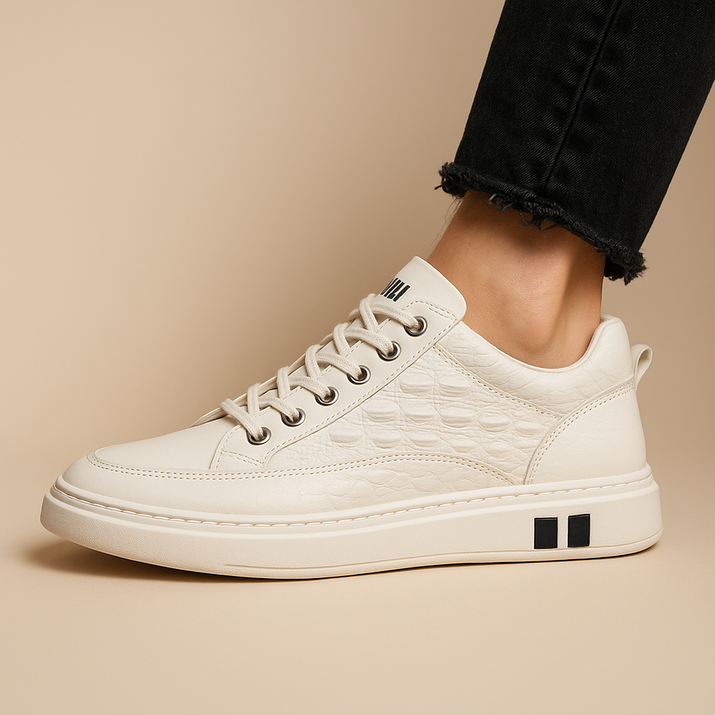 Men's trainers pair on display