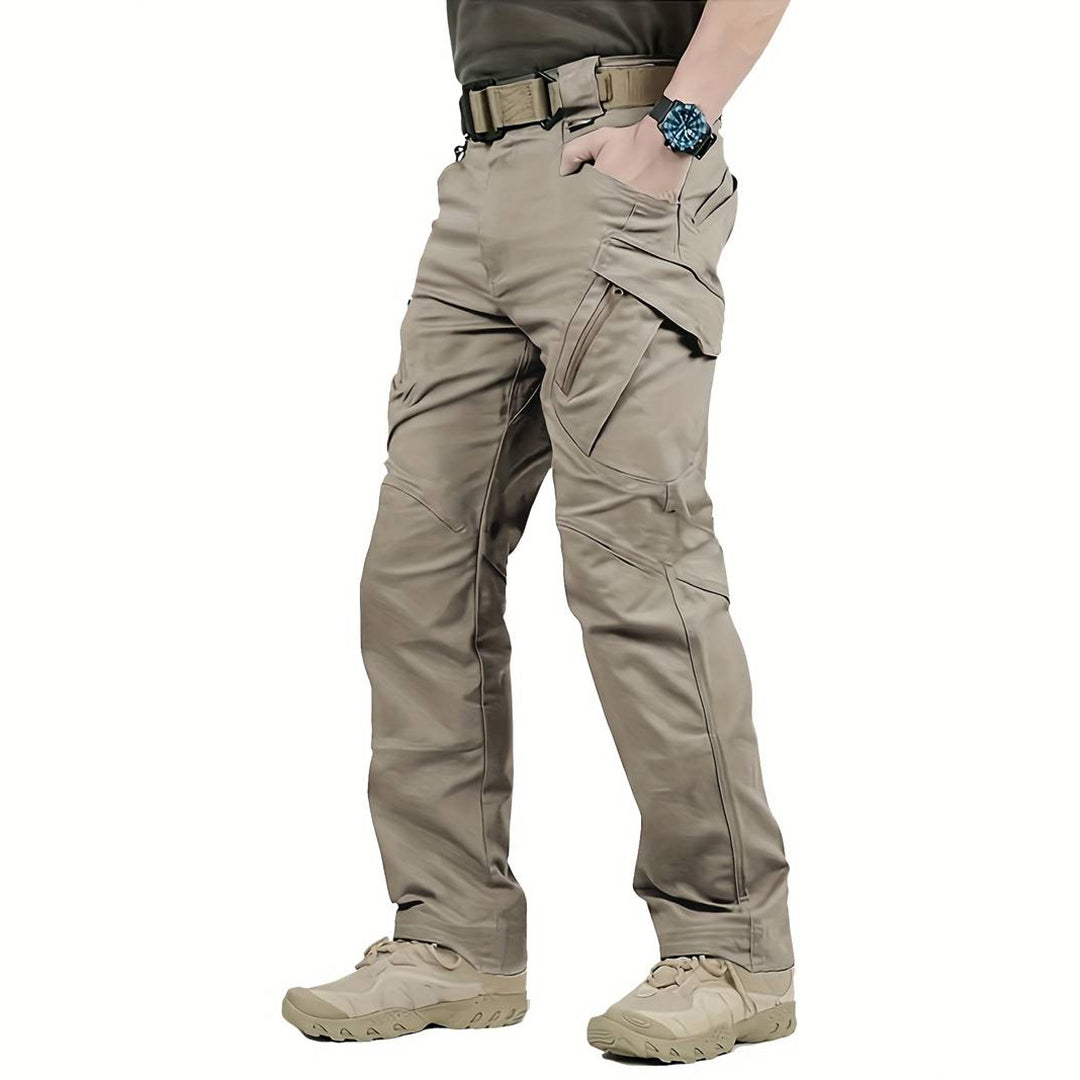 Men's tactical trousers worn while walking