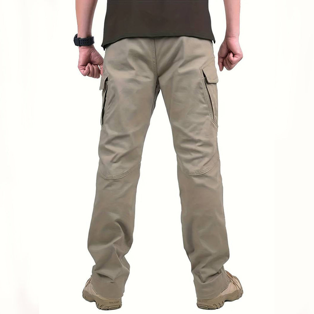 Men's tactical trousers colour options displayed