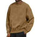 Oversized crew neck sweater front view