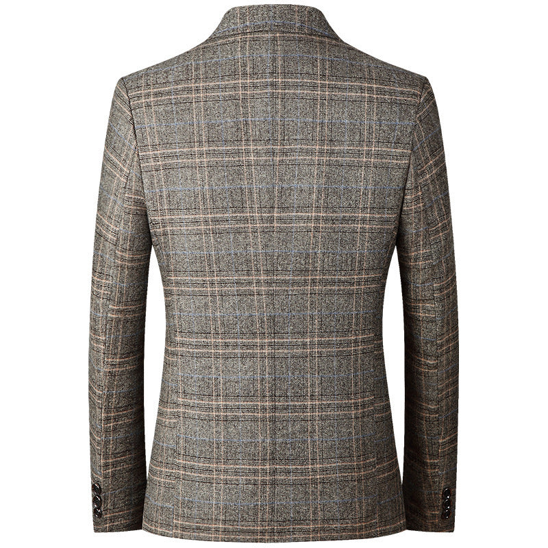 Back view of tailored blazer
