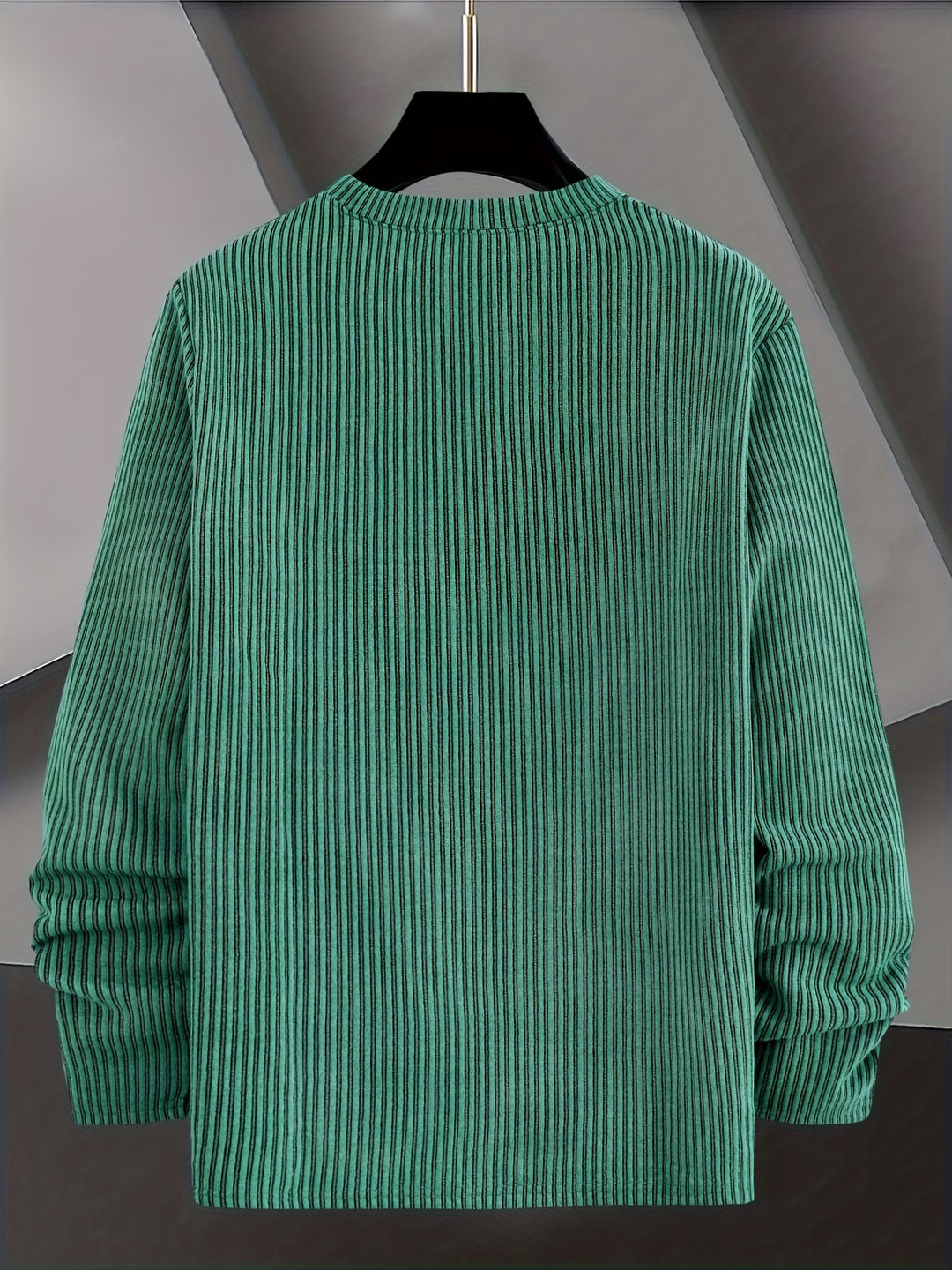 Close-up of ribbed knit texture