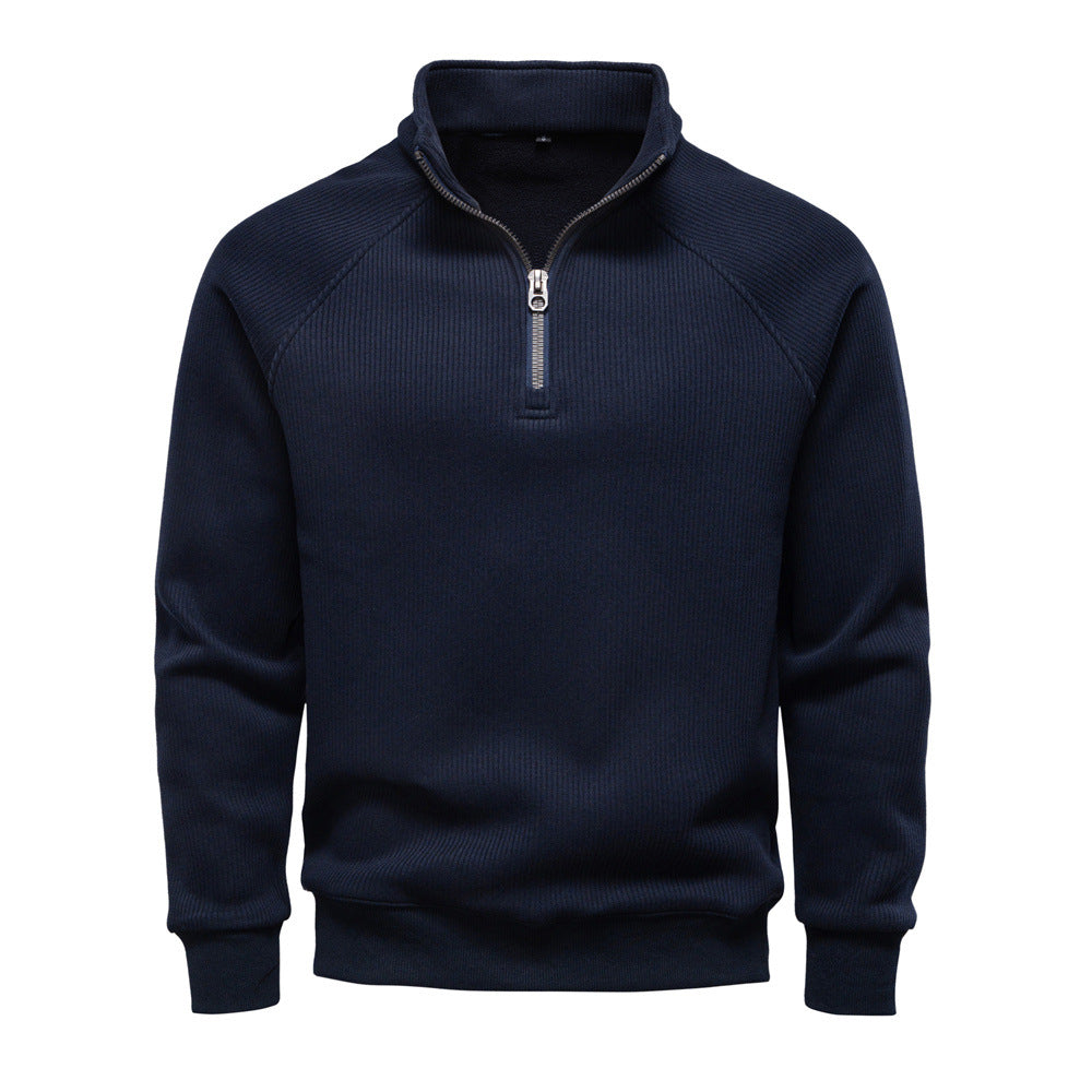 Quarter-zip jumper front view