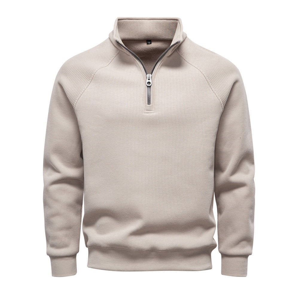 Quarter-zip jumper back view