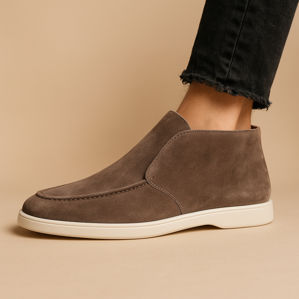 Men's shoe close-up styling detail