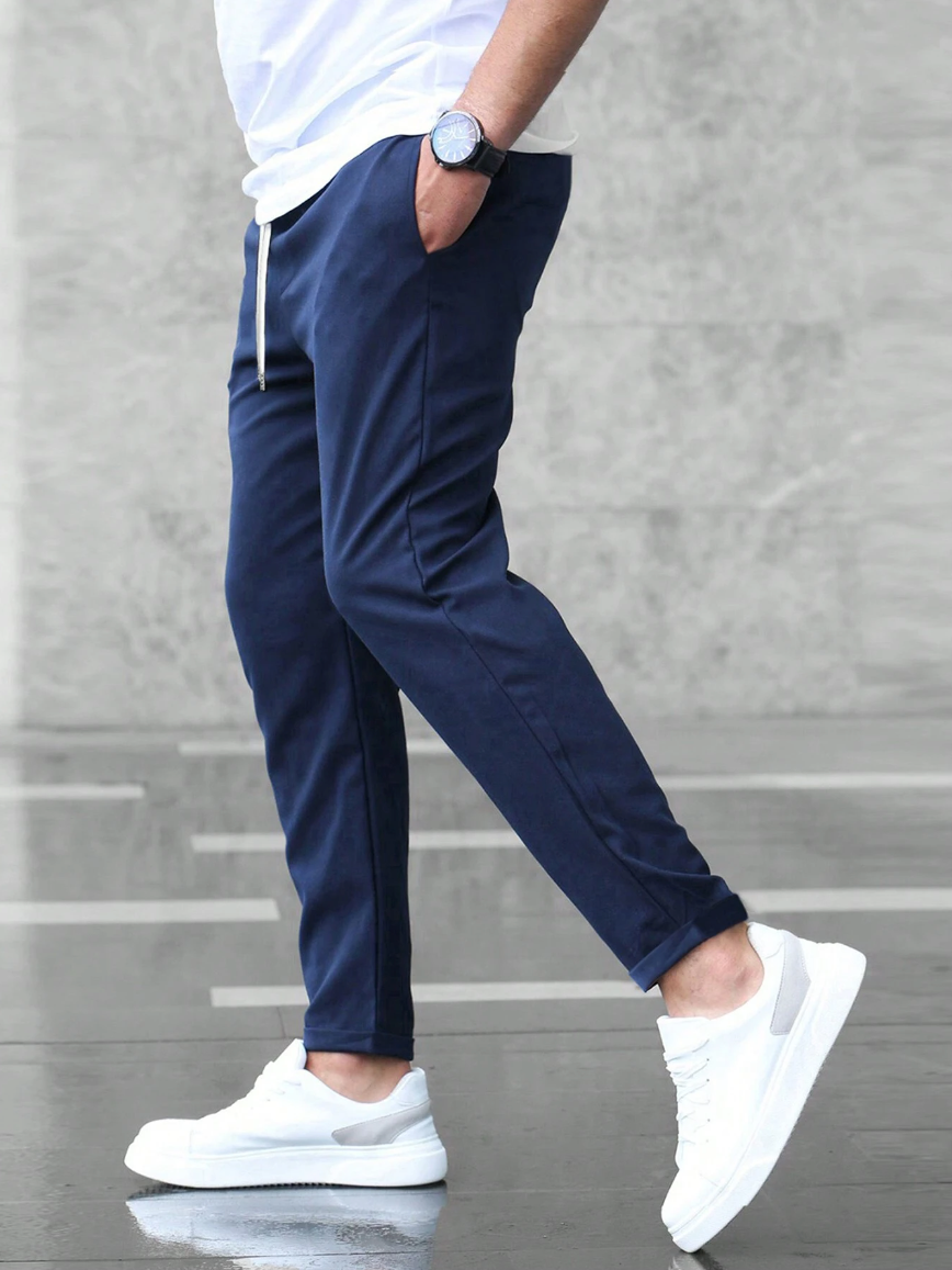 Slim fit joggers back view