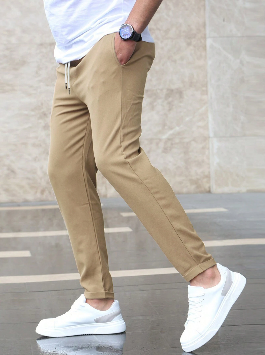 Joggers styled with casual outfit