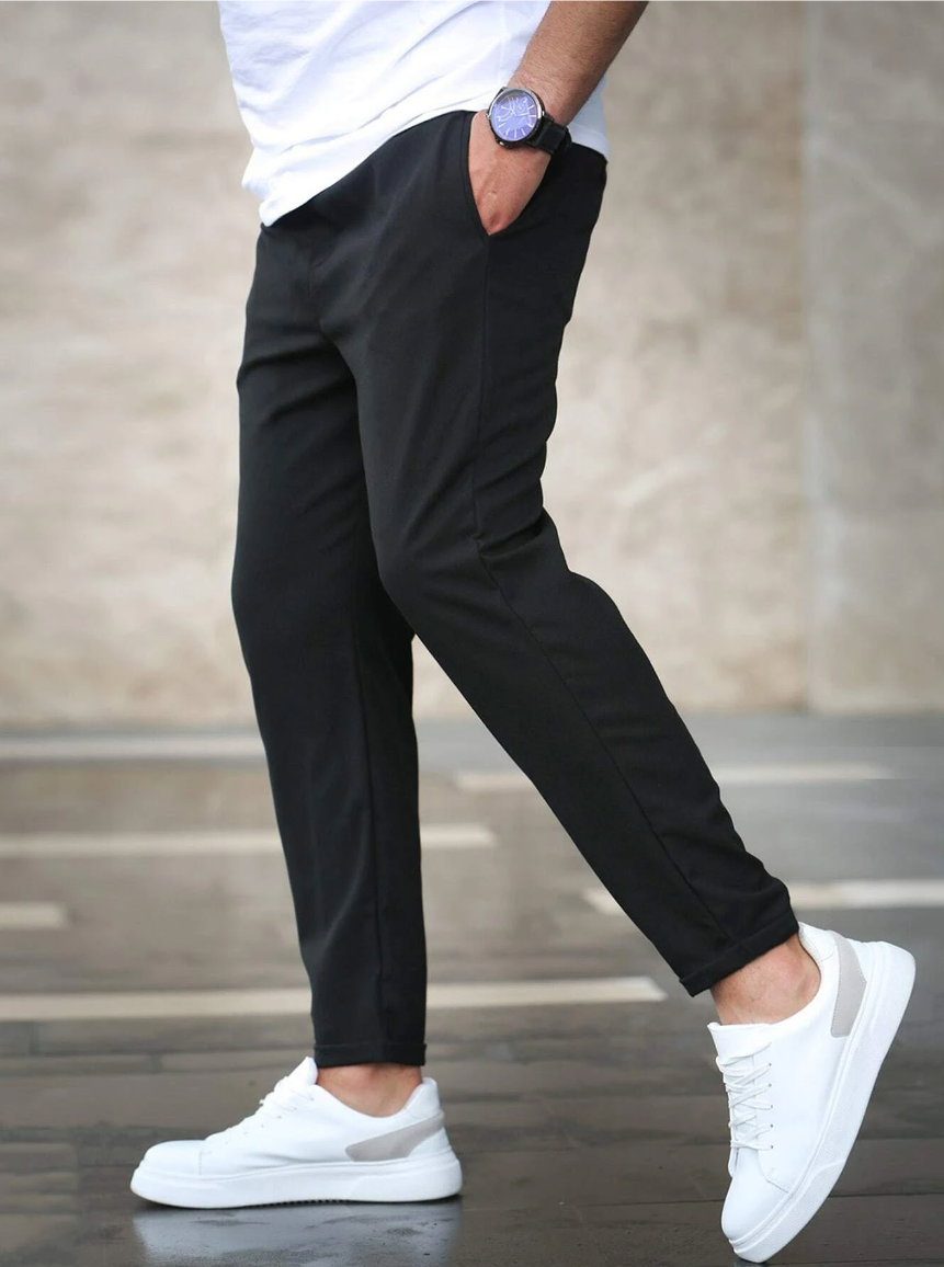 Joggers worn with trainers