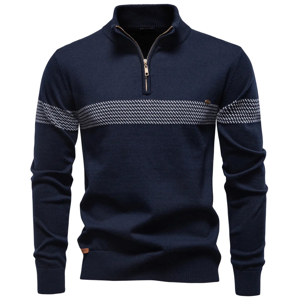 Men's half zip jumper front view