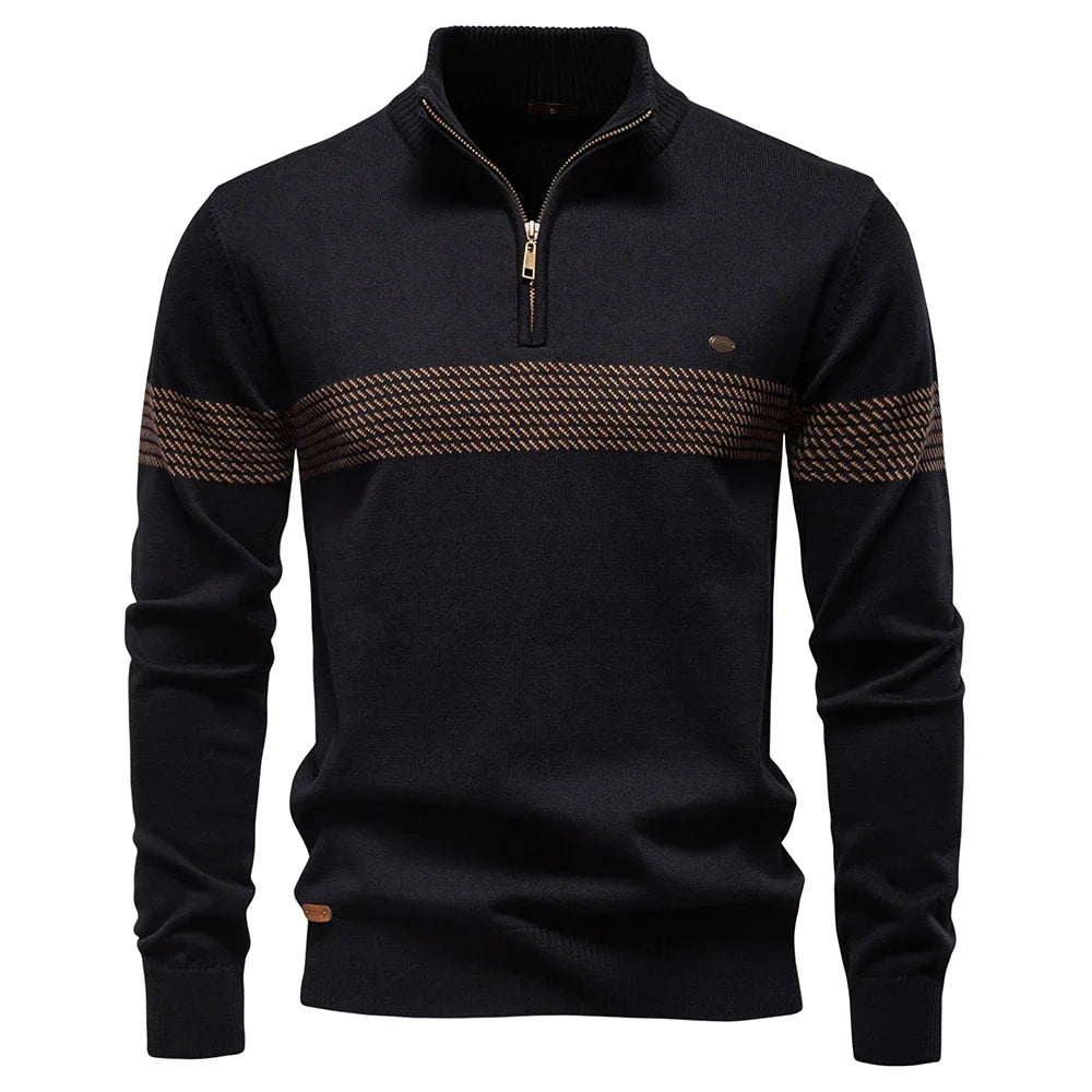 Men's slim fit jumper side view