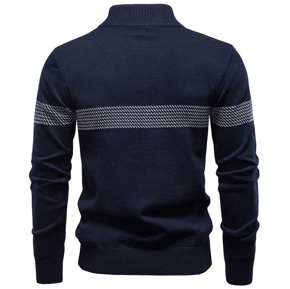 Detail of modern chest pattern on jumper