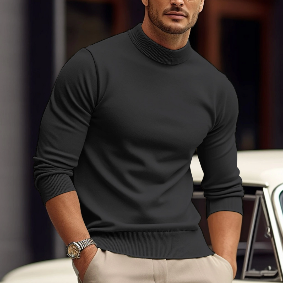 Slim fit knit jumper back view