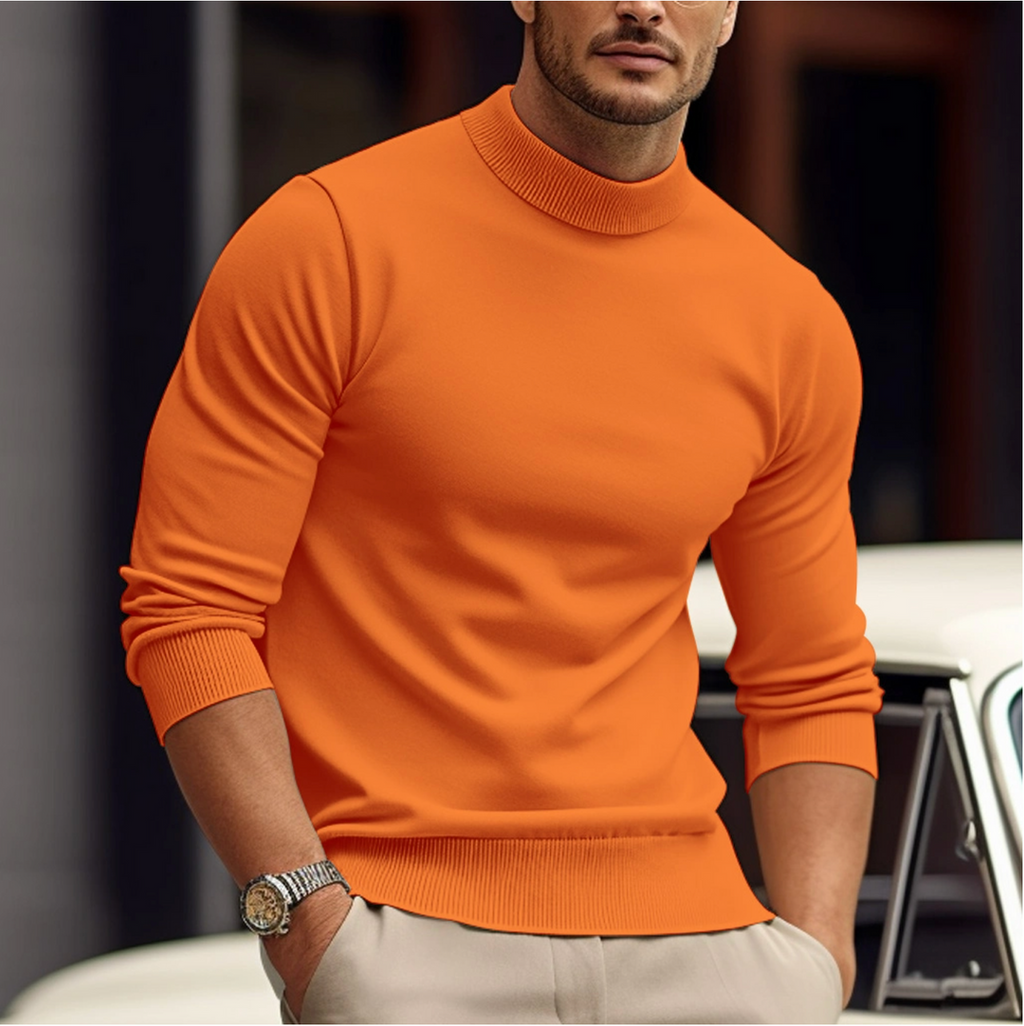 Slim fit knit jumper folded flat view