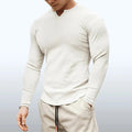 Men's slim fit long sleeve top front view