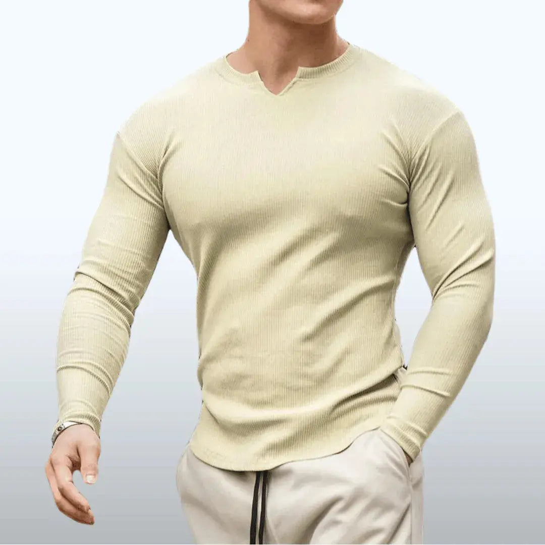 Close-up of long sleeve top fabric