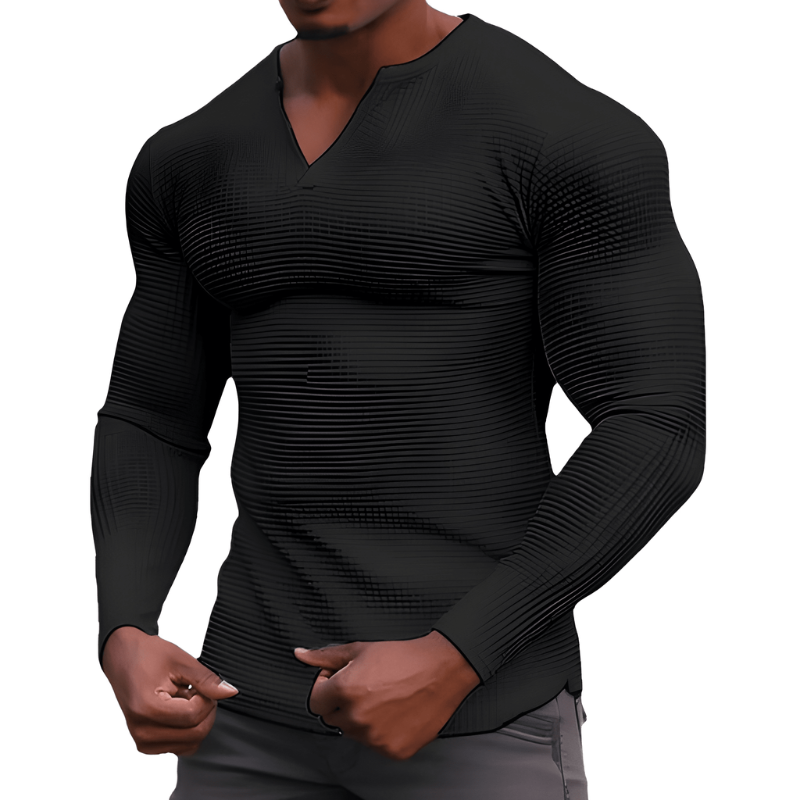 Men's long sleeve shirt shown in available colours